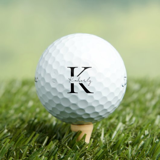 Personalisierter Name für Monogramm Skript Titleis Golfball (Insitu T-Shirt)