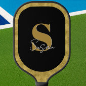 Personalisierter Name für Monogramm-Skripte Pickleball Schläger