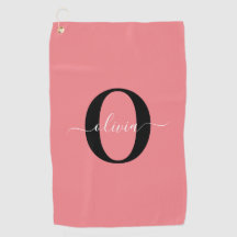 Personalisierter Name für Monogramm-Skripte Schwar