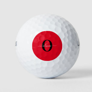 Personalisierter Name für Monogramm Skriptname Sch Golfball