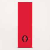 Personalisierter Name für Monogramm Skriptname Sch Yogamatte (Vorderseite)