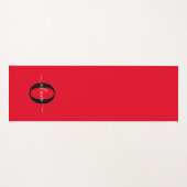 Personalisierter Name für Monogramm Skriptname Sch Yogamatte (Vorderseite (Horizontal))