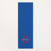 Personalisierter Name für Monogramm Yogamatte (Vorderseite)