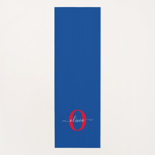 Personalisierter Name für Monogramm Yogamatte (Vorderseite)