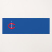 Personalisierter Name für Monogramm Yogamatte (Vorderseite (Horizontal))