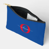 Personalisierter Name für Monogramm Zubehörtasche (Offen)