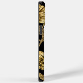 Personalisierter Name für Schwarz und Gold Case-Mate iPhone Hülle (Rückseite / Rechts)