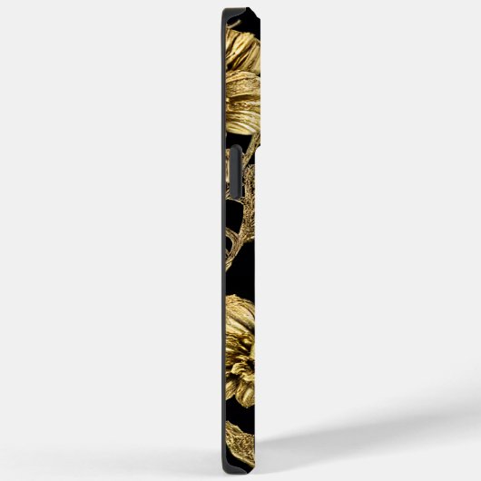 Personalisierter Name für Schwarz und Gold Case-Mate iPhone Hülle (Rückseite / Rechts)