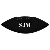 Personalisierter Name für schwarze Monogramm Football (Panel)