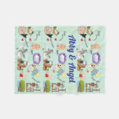 Personalisierter Name für Sie oder Ihr Kind Fleecedecke (Vorderseite (Horizontal))