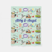 Personalisierter Name für Sie oder Ihr Kind Fleecedecke (Vorderseite)