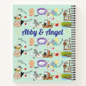 Personalisierter Name für Sie oder Ihr Kind Notizblock (Rückseite)