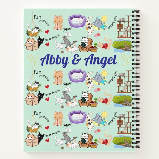 Personalisierter Name für Sie oder Ihr Kind Notizblock (Rückseite)