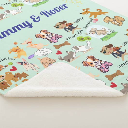 Personalisierter Name für Sie oder Ihr Kind Sherpadecke (3/4)