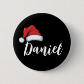 Personalisierter Name für Weihnachten Button (Vorderseite)