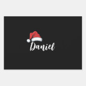 Personalisierter Name für Weihnachten Geschenkpapier Set (Vorderseite)