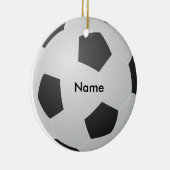 Personalisierter Name Fußball Weihnachtsschmuck (Rechts)