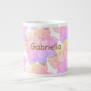 Personalisierter Name Gabriella "Sonnenuntergangsb Jumbo-Tasse