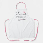 Personalisierter Name gebacken mit Liebe Schwester Schürze (Vorderseite)