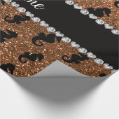 Personalisierter Name gebrannte Geschenkpapier (Ecke)