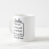 Personalisierter Name Geburtstagsgeschenk Idee Fun Kaffeetasse (Vorderseite Links)