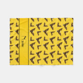 Personalisierter Name Gelbadler Fleecedecke (Vorderseite (Horizontal))