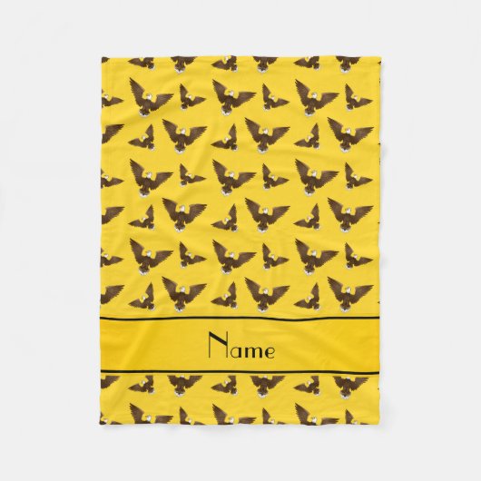 Personalisierter Name Gelbadler Fleecedecke (Vorderseite)