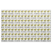 Personalisierter Name Gelbe Biene Hummel Honeybee Stoff (Fat Quarter (45,7 x 55,9 cm))