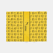 Personalisierter Name Gelbe Justizskala Fleecedecke (Vorderseite (Horizontal))