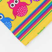 Personalisierter Name Gelbe Regenbogenstreifen Str Fleecedecke (Ecke)