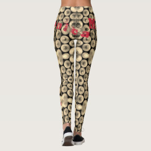 Personalisierter Name Gelbe Stifte Leggings