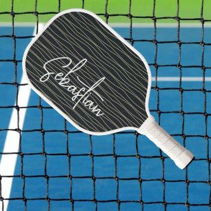 Personalisierter Name Gemustert Pickleball Schläger