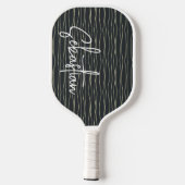 Personalisierter Name Gemustert Pickleball Schläger (Rückseite)