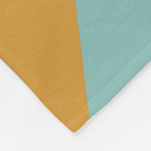 Personalisierter Name Geometric Pink Blue Pastel D Fleecedecke (Ecke)