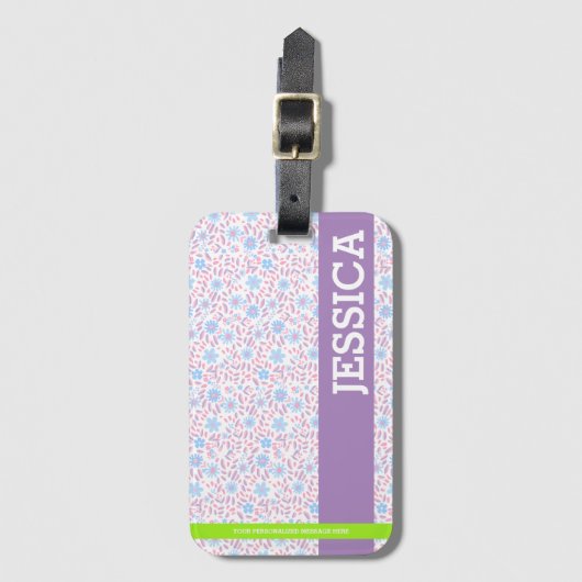 Personalisierter Name Gepäckanhänger (Vorderseite Vertikal)