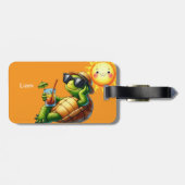 Personalisierter Name Gepäckanhänger (Rückseite horizontal)