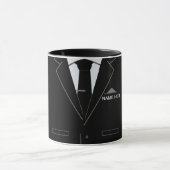 Personalisierter Name Geschenk Tasse Schwarzer Anz (Zentrum)