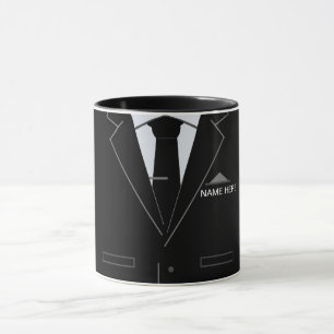 Personalisierter Name Geschenk Tasse Schwarzer Anz