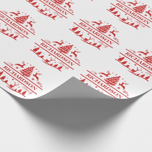 Personalisierter Name Geschenkpapier (Ecke)