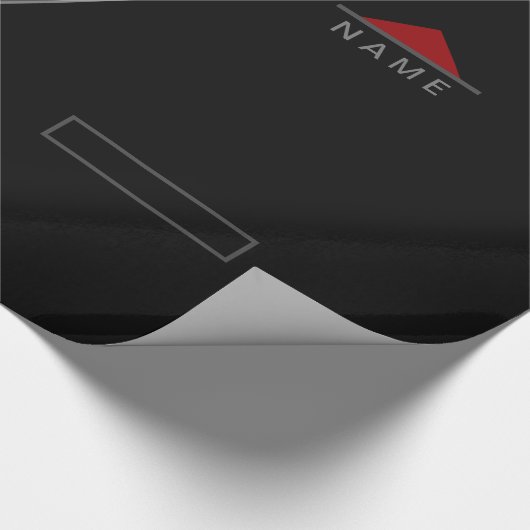 Personalisierter Name Geschenkpapier (Ecke)