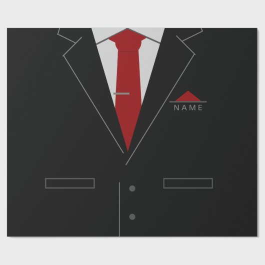 Personalisierter Name Geschenkpapier (Flach)