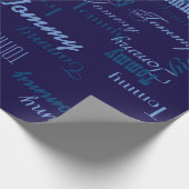 Personalisierter Name Geschenkpapier (Ecke)