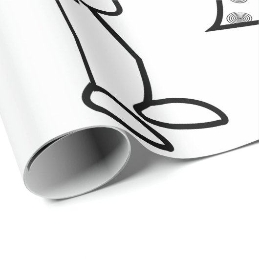 Personalisierter Name Geschenkpapier Couple Liebe (Rolleneckpunkt)