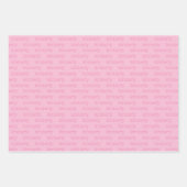 Personalisierter Name Geschenkpapier Set (Vorderseite)