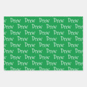 Personalisierter Name Geschenkpapier Set (Vorderseite 2)