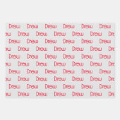 Personalisierter Name Geschenkpapier Set (Vorderseite)