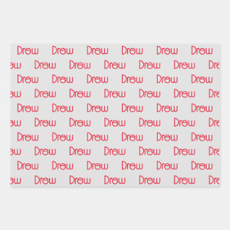 Personalisierter Name Geschenkpapier Set