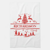 Personalisierter Name Geschirrtuch (Vertikal)