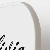 Personalisierter Name gestrichen Pickleball Schläger (Linke Seite)