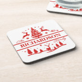 Personalisierter Name Getränkeuntersetzer (Linke Seite)